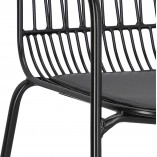 Krzesło druciane Willy Arm Black - Intesi | Nowoczesny design
