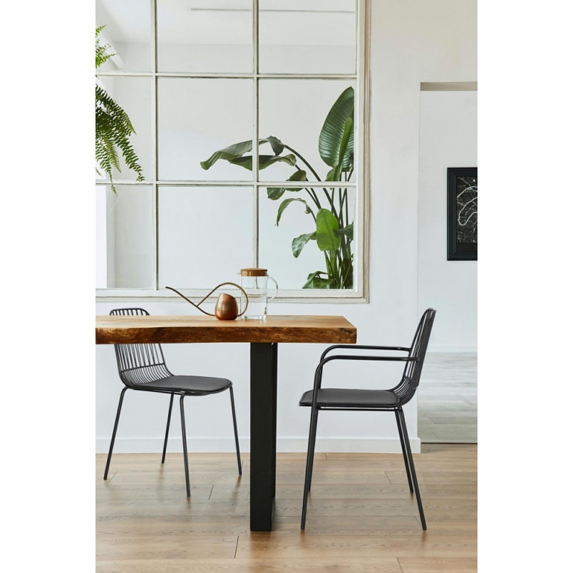 Krzesło druciane Willy Arm Black - Intesi | Nowoczesny design