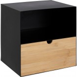 Szafka nocna Actona Joliet 30cm - Czarny / Naturalny | Actona