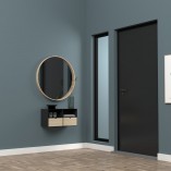 Szafka nocna Actona Joliet 30cm - Czarny / Naturalny | Actona