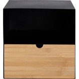 Szafka nocna Actona Joliet 30cm - Czarny / Naturalny | Actona