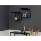 Półka ścienna industrialna Vita 36cm czarna - Intesi