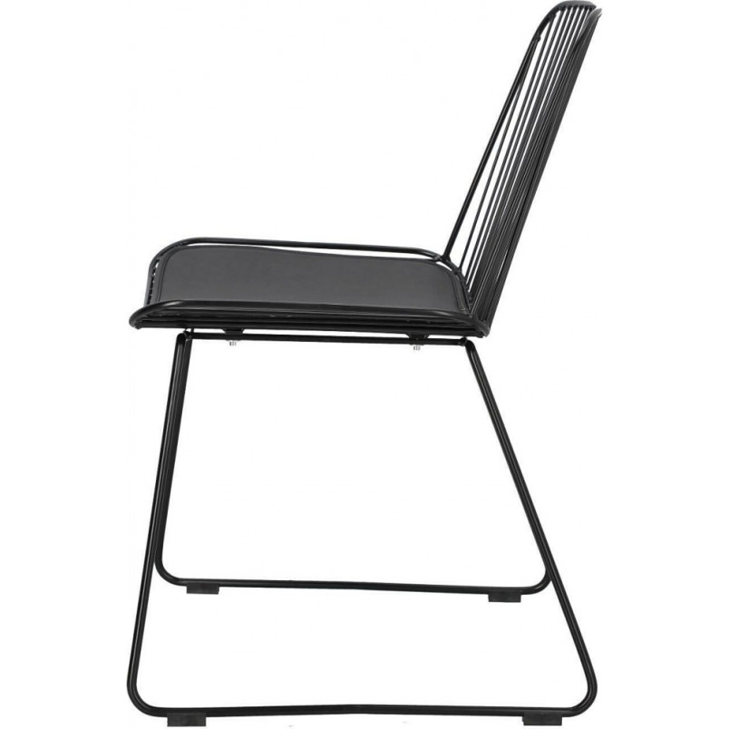 Krzesło Druciane Dill Czarny Intesi - Design i Komfort