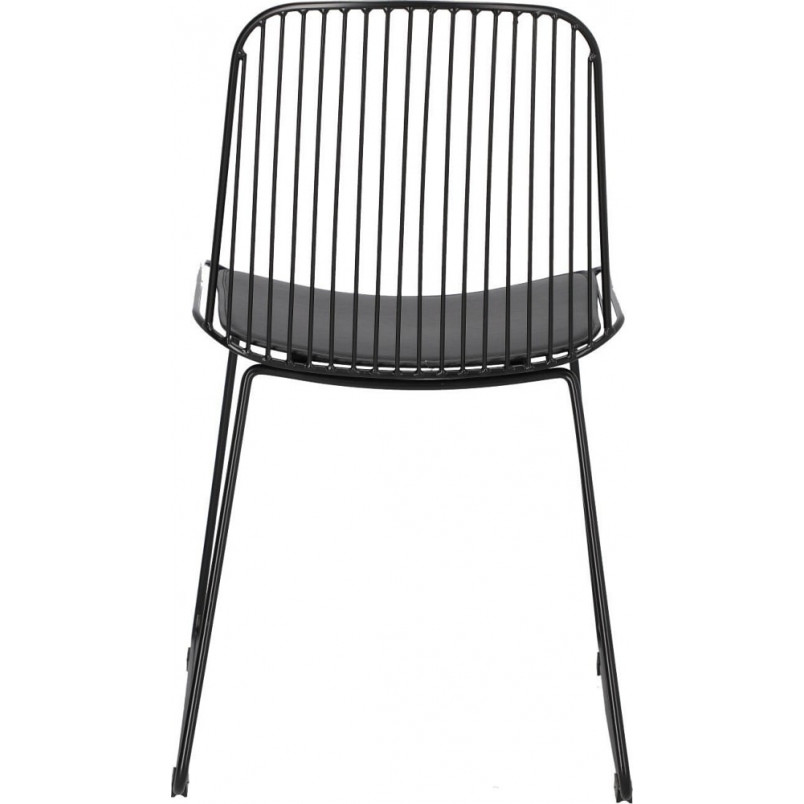 Krzesło Druciane Dill Czarny Intesi - Design i Komfort