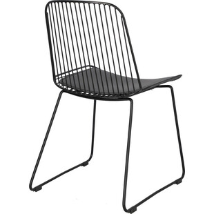 Krzesło Druciane Dill Czarny Intesi - Design i Komfort
