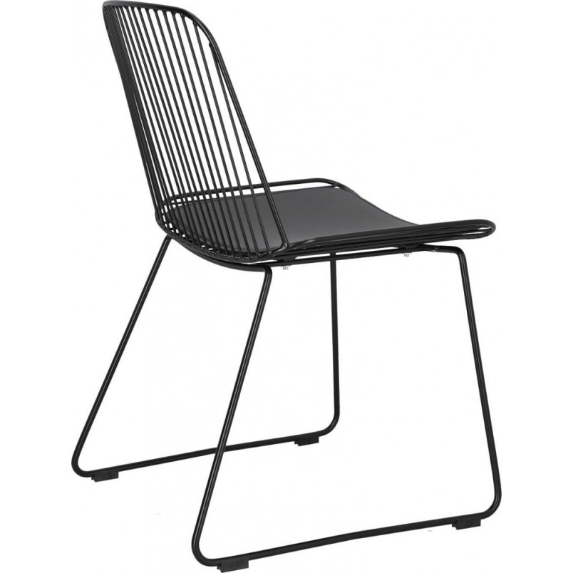 Krzesło Druciane Dill Czarny Intesi - Design i Komfort