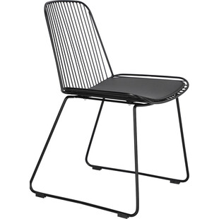 Krzesło Druciane Dill Czarny Intesi - Design i Komfort
