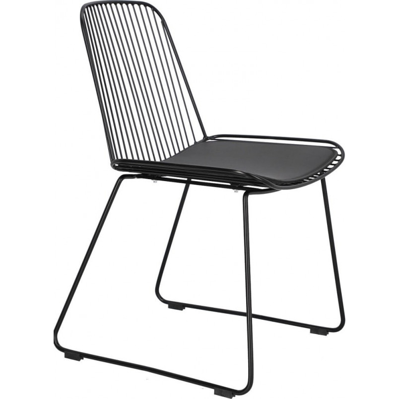 Krzesło Druciane Dill Czarny Intesi - Design i Komfort