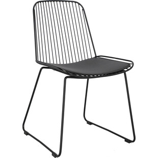 Krzesło Druciane Dill Czarny Intesi - Design i Komfort