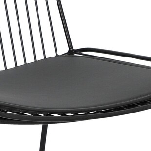 Krzesło Druciane Dill Czarny Intesi - Design i Komfort