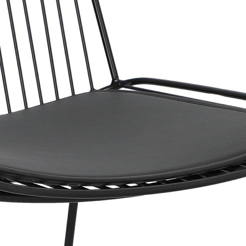 Krzesło Druciane Dill Czarny Intesi - Design i Komfort