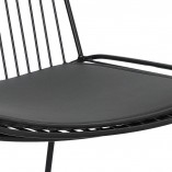 Krzesło Druciane Dill Czarny Intesi - Design i Komfort