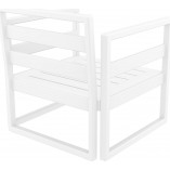 Fotel ogrodowy Mykonos biały Siesta - Komfort i styl!