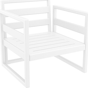 Fotel ogrodowy Mykonos biały Siesta - Komfort i styl!