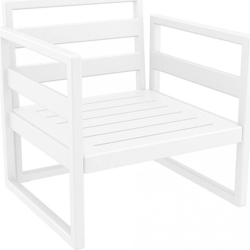 Fotel ogrodowy Mykonos biały Siesta - Komfort i styl!