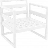 Fotel ogrodowy Mykonos biały Siesta - Komfort i styl!