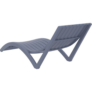 Leżak ogrodowy Slim Siesta - Ciemno Szary | Komfort i Design