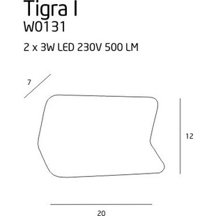 Kinkiet nowoczesny Tigra I biały MaxLight | Sklep z lampami
