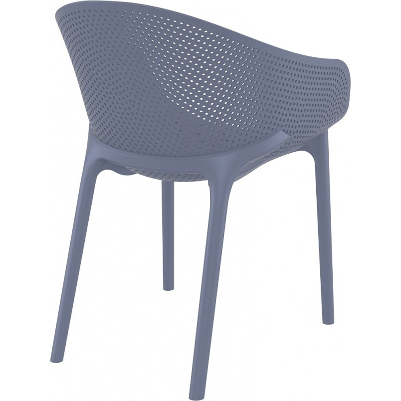 Krzesło Sky Pro Siesta - Ażurowe, Szare | Komfort i Design