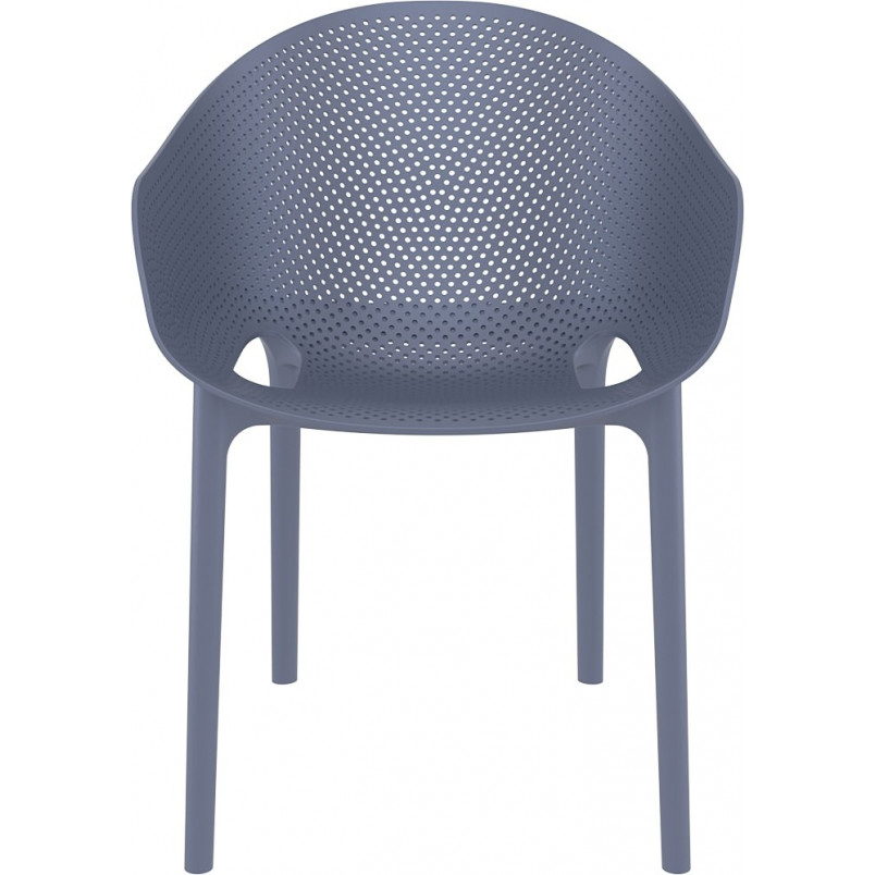 Krzesło Sky Pro Siesta - Ażurowe, Szare | Komfort i Design