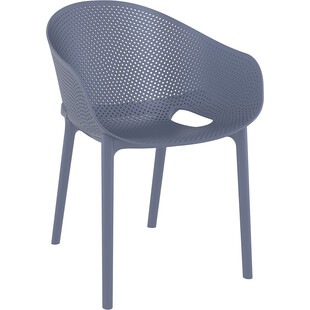 Krzesło Sky Pro Siesta - Ażurowe, Szare | Komfort i Design