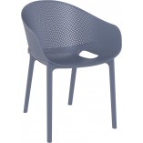 Krzesło Sky Pro Siesta - Ażurowe, Szare | Komfort i Design