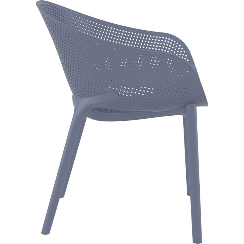Krzesło Sky Pro Siesta - Ażurowe, Szare | Komfort i Design
