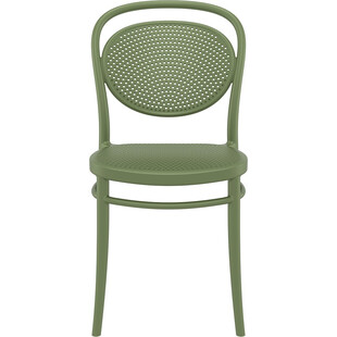 Krzesło ażurowe z tworzywa Marcel oliwkowe Siesta