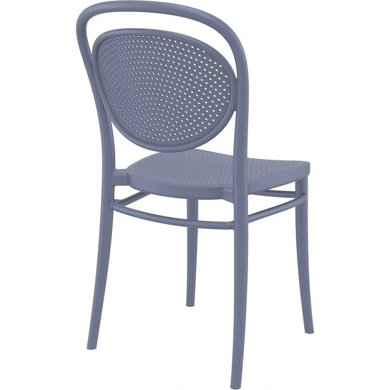 Krzesło Siesta Marcel - Ażurowe, Szare - Komfort i Design