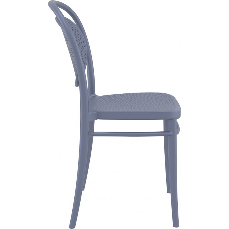 Krzesło Siesta Marcel - Ażurowe, Szare - Komfort i Design