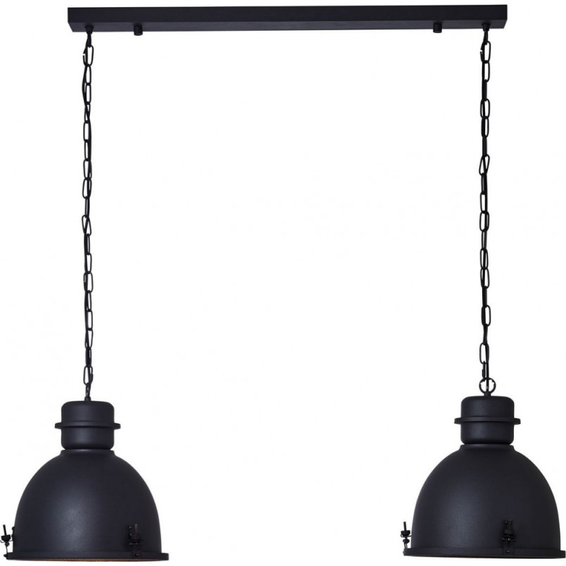 Lampa Wisząca Industrialna Kiki - Brilliant | Czarna, Loftowa