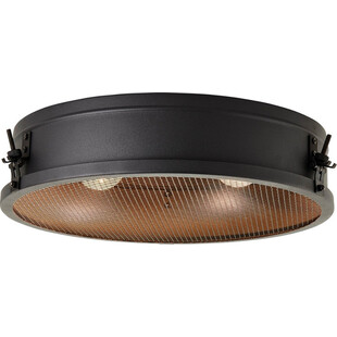 Plafon okrągły loft Zois 42cm czarny Brilliant