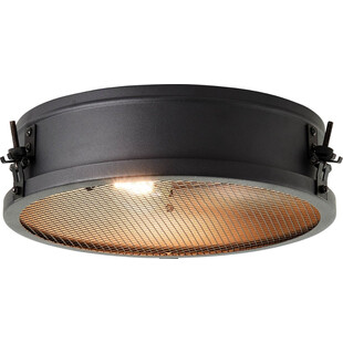 Plafon okrągły loft Zois 34cm czarny Brilliant