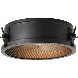 Plafon  okrągły loft Zois 30cm czarny Brilliant