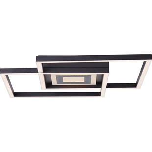 Plafon sufitowy nowoczesny Metis 40cm czarny Brilliant