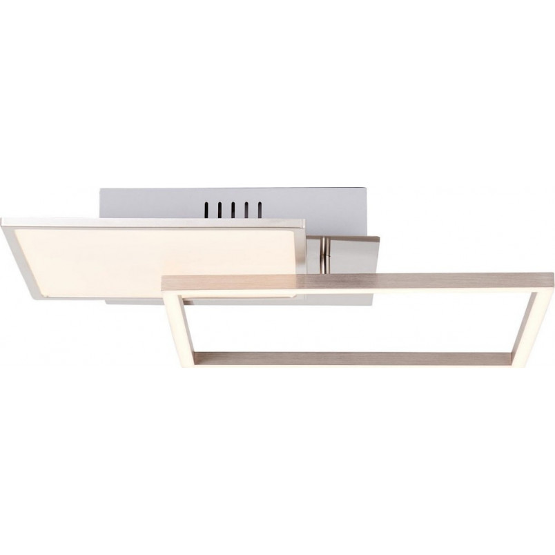 Plafon kwadratowy Zelia 40cm srebrny - Brilliant | Nowoczesne oświetlenie