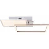 Plafon kwadratowy Zelia 40cm srebrny - Brilliant | Nowoczesne oświetlenie
