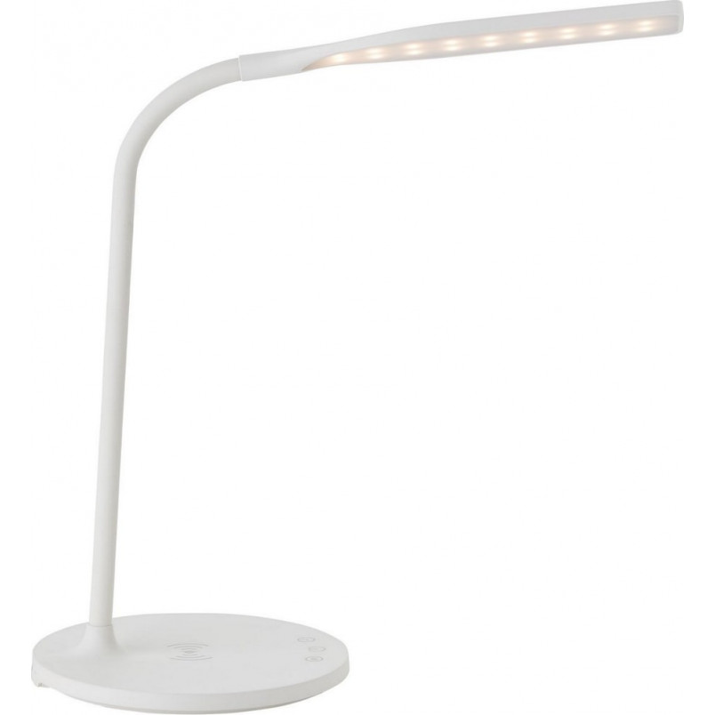 Lampa biurkowa minimalistyczna Joni biała - Brilliant