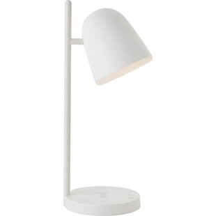 Lampa biurkowa skandynawska Neda biała Brilliant