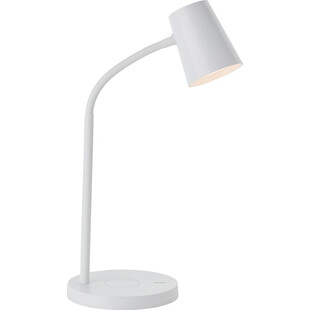 Lampa biurkowa skandynawska Illa biała Brilliant