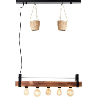 Lampa wisząca drewniana Bankwood | Brilliant - 80cm