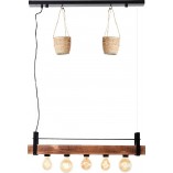 Lampa wisząca drewniana Bankwood | Brilliant - 80cm