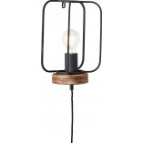 Kinkiet Tosh czarny Brilliant | Loft, Industrialny