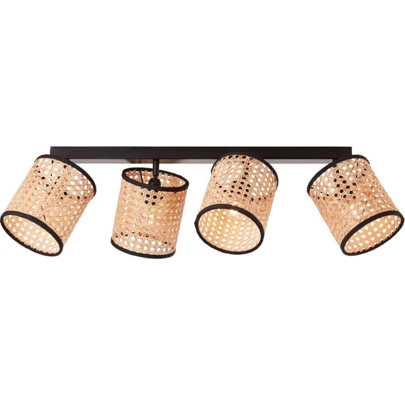Plafon rattanowy boho Wiley | Brilliant - Oświetlenie