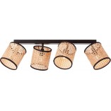 Plafon rattanowy boho Wiley | Brilliant - Oświetlenie