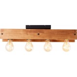 Plafon drewniany Calandra 60cm - Loftowy design | Brilliant