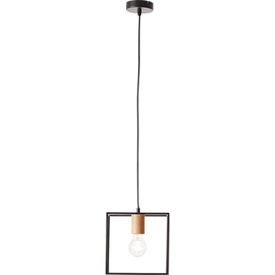 Lampa druciana kwadratowa Arica 20cm czarna - Brilliant