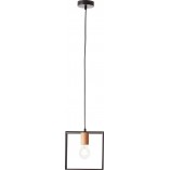 Lampa druciana kwadratowa Arica 20cm czarna - Brilliant