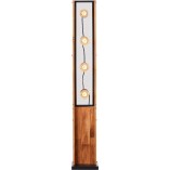 Lampa podłogowa drewniana Calandra | Loft, Retro | Brilliant