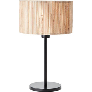 Lampa nocna boho Wimea | Drewno, Czarny | Brilliant